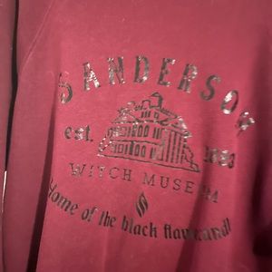Maroon Sanderson made sweatshirt. Size large